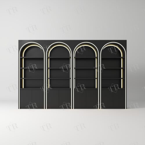 turri-nail-polish-shelf-0925-1 TURRI LED Arched Salon Display Cabinet ZJG0925B