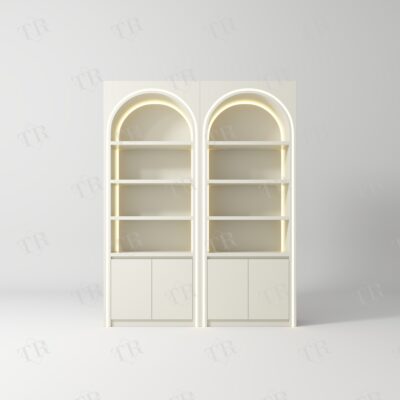 turri-nail-polish-shelf-0925-11 TURRI LED Arched Salon Display Cabinet ZJG0925B