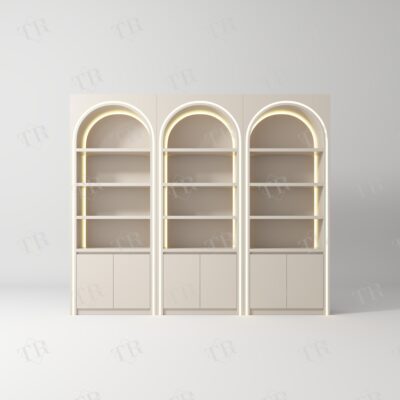turri-nail-polish-shelf-0925-12 TURRI LED Arched Salon Display Cabinet ZJG0925B