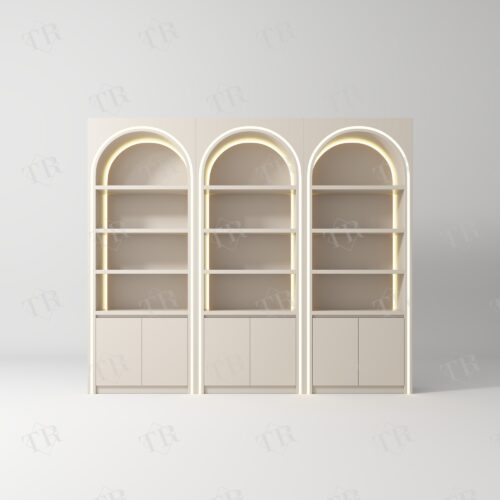 turri-nail-polish-shelf-0925-12 TURRI LED Arched Salon Display Cabinet ZJG0925B