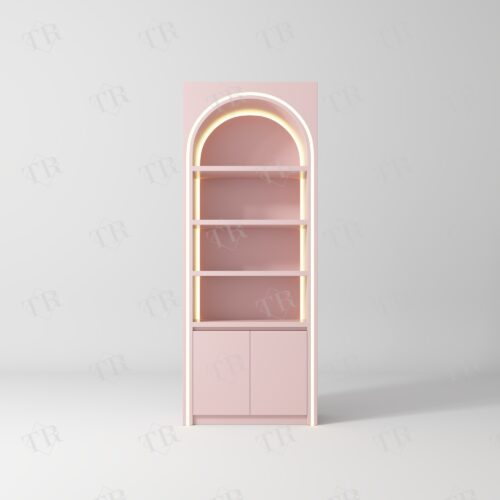 turri-nail-polish-shelf-0925-4 TURRI LED Arched Salon Display Cabinet ZJG0925B