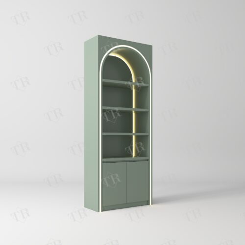turri-nail-polish-shelf-0925-8 TURRI LED Arched Salon Display Cabinet ZJG0925B